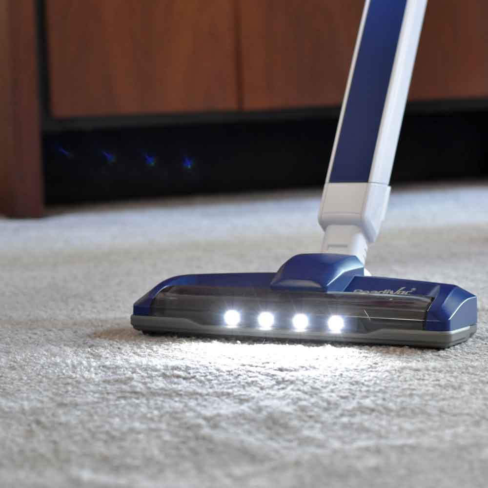 Keep your carpets clean and hard floors spotless with the cordless Eaze vacuum by ReadiVac.